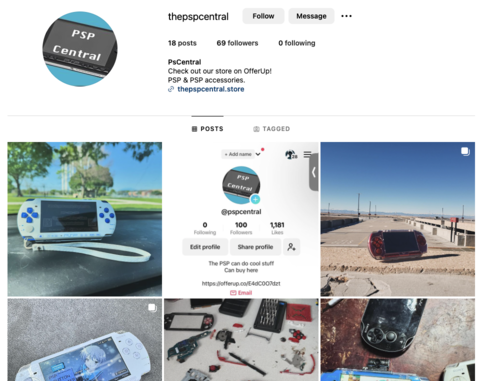 PSP Instagram